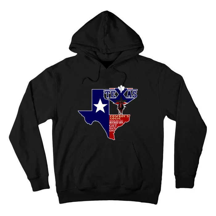 Texas Cowboy Logic Tall Hoodie