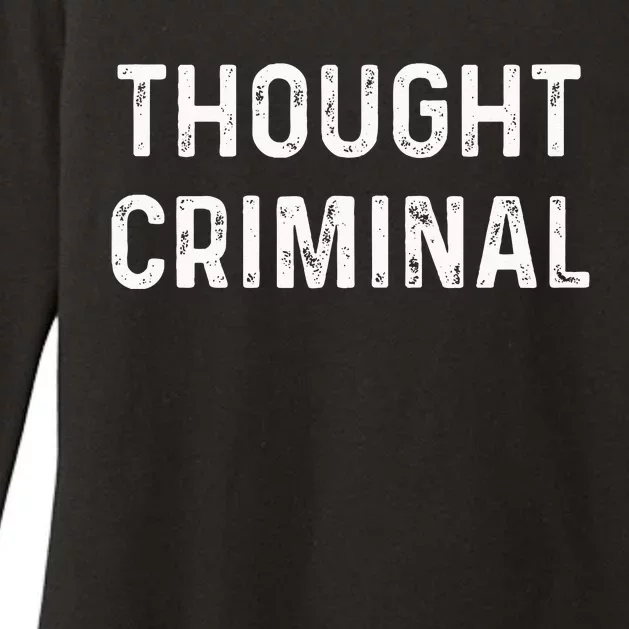 Thought Criminal Libertarian Ancap Conservative Liberty Womens CVC Long Sleeve Shirt