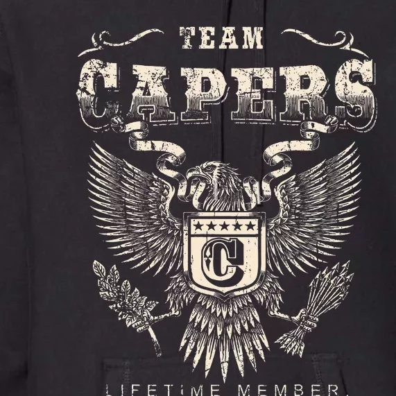 Team Capers Lifetime Member Capers Last Name Premium Hoodie