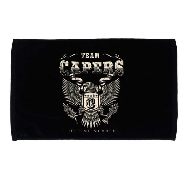 Team Capers Lifetime Member Capers Last Name Microfiber Hand Towel