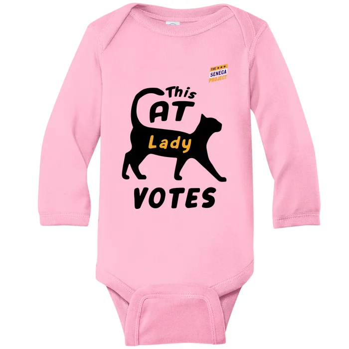 This Cat Lady Votes Baby Long Sleeve Bodysuit