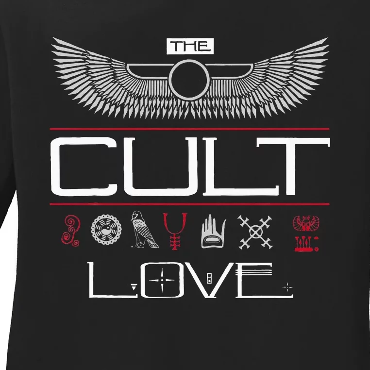 The Cult Love Symbols Ladies Long Sleeve Shirt