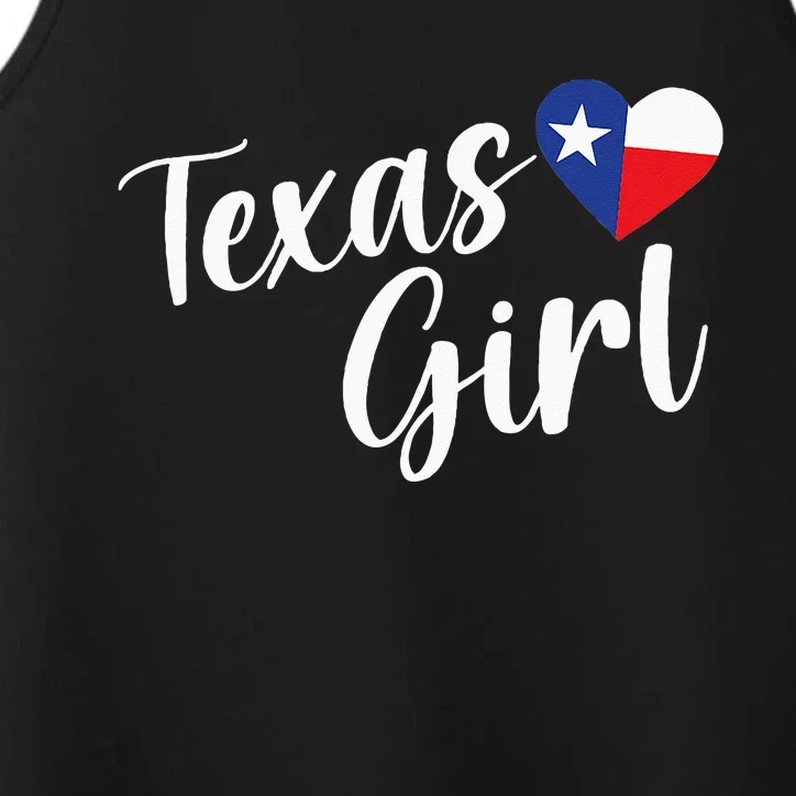 Texas Cute Longhorn Texas Pride Performance Tank