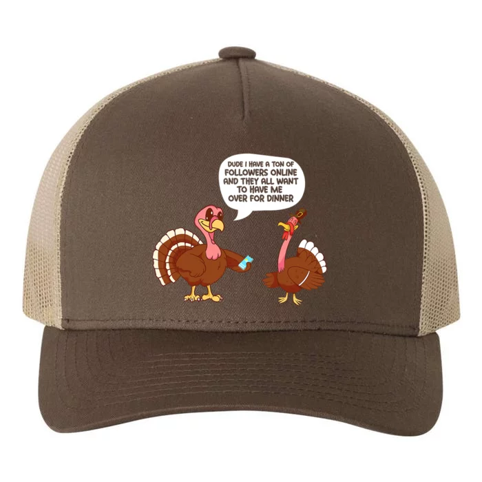 Thanksgiving Cute Lil Turkey Boys Thanksgiving Yupoong Adult 5-Panel Trucker Hat