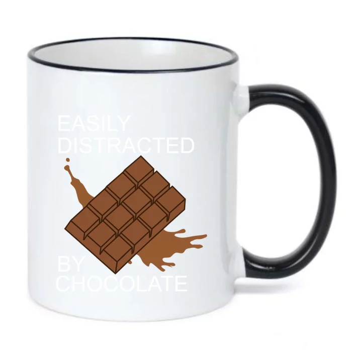 Tasty Chocolate Lover Distracted By Chocolate Cute Gift Black Color Changing Mug