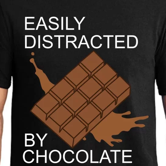 Tasty Chocolate Lover Distracted By Chocolate Cute Gift Pajama Set