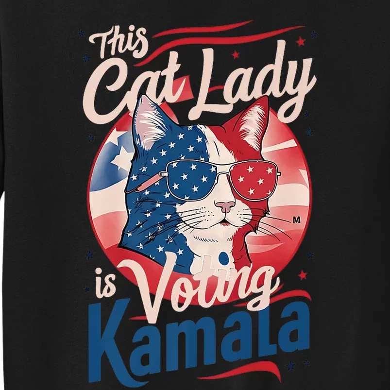 This Cat Lady Is Voting Kamala Harris Presiden 2024 Usa Sweatshirt