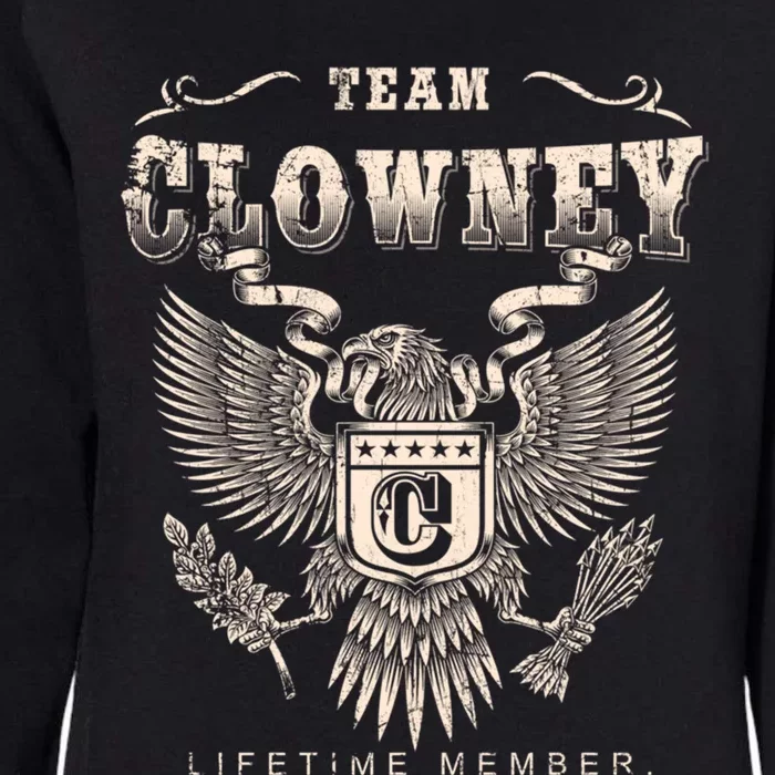 Team Clowney Lifetime Member Clowney Name Gift Womens California Wash Sweatshirt