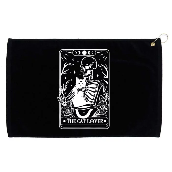 The Cat Lover Tarot Card Black Cat Skeleton Tarot Card Grommeted Golf Towel