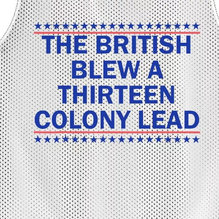 Thirteen Colony Lead Funny 4th Of July Design Mesh Reversible Basketball Jersey Tank