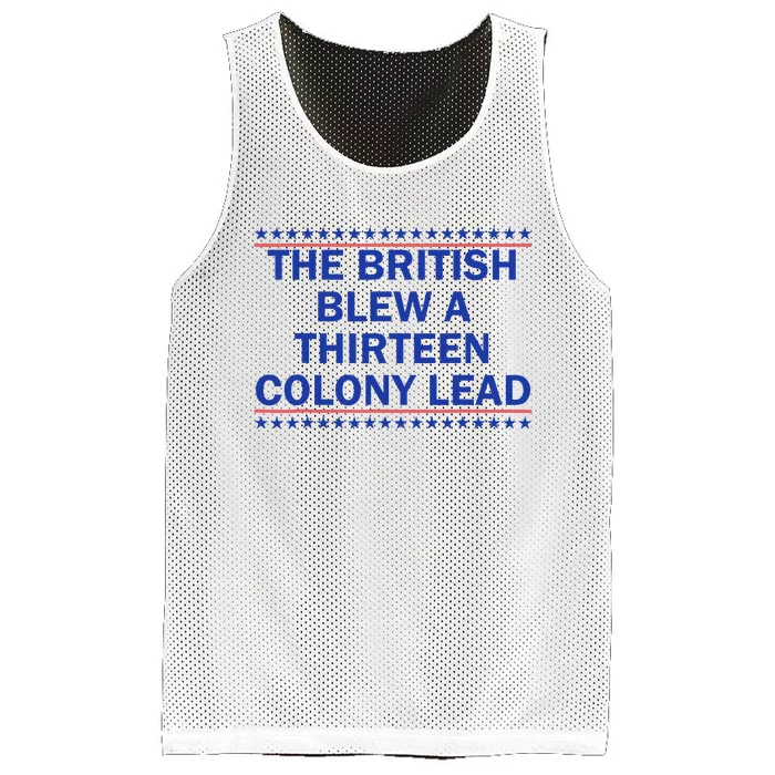 Thirteen Colony Lead Funny 4th Of July Design Mesh Reversible Basketball Jersey Tank