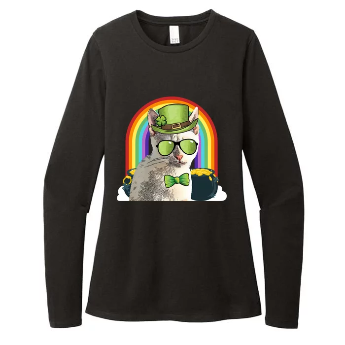 Tonkinese Cat Leprechaun Funny St Patricks Day Gift Womens CVC Long Sleeve Shirt