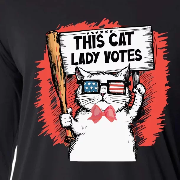 This Cat Lady Votes Cute Cat Cooling Performance Long Sleeve Crew