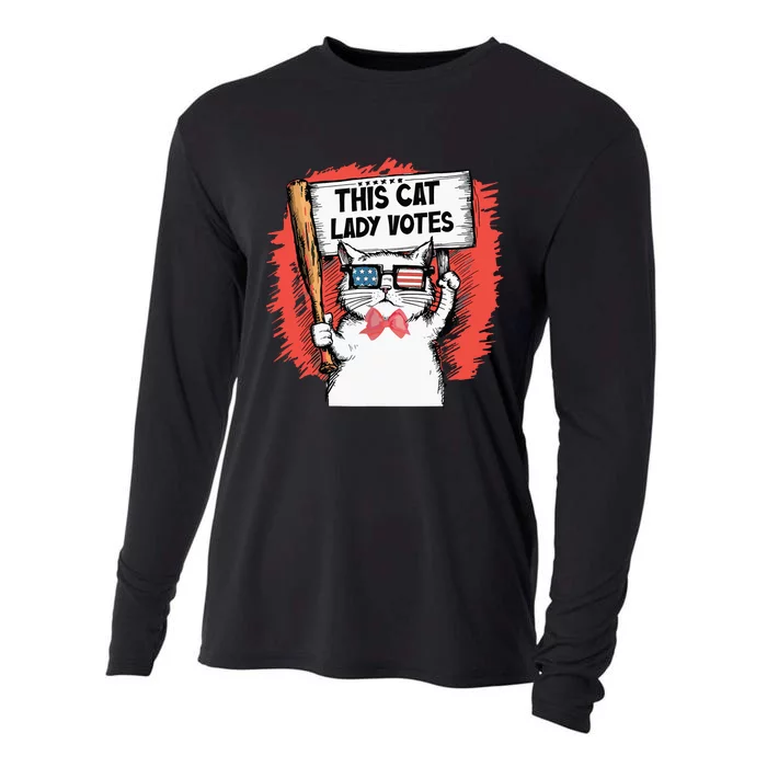 This Cat Lady Votes Cute Cat Cooling Performance Long Sleeve Crew