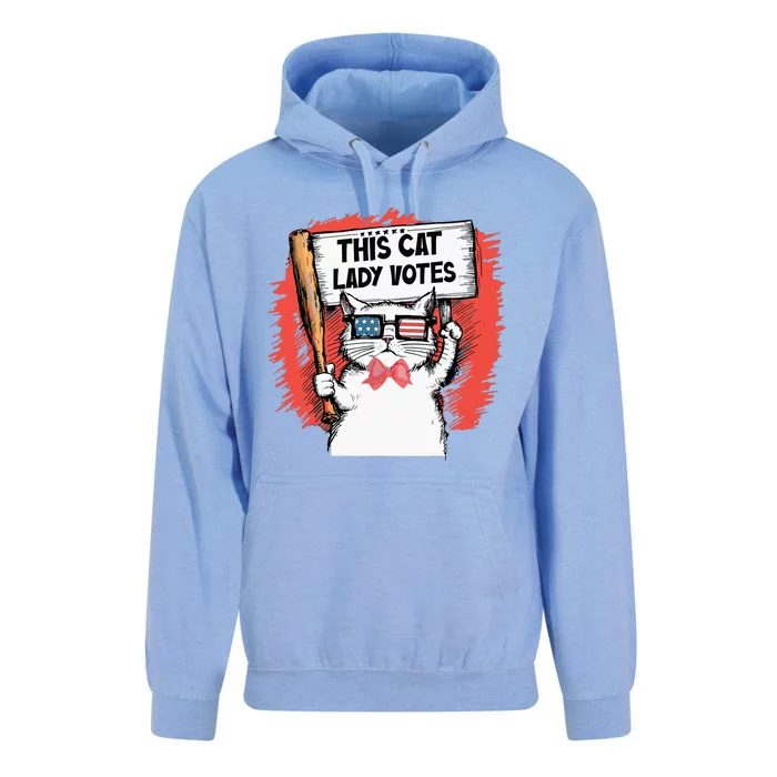 This Cat Lady Votes Cute Cat Unisex Surf Hoodie