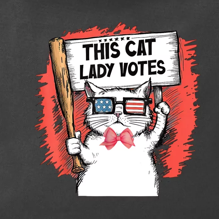 This Cat Lady Votes President Election Vote Zip Tote Bag