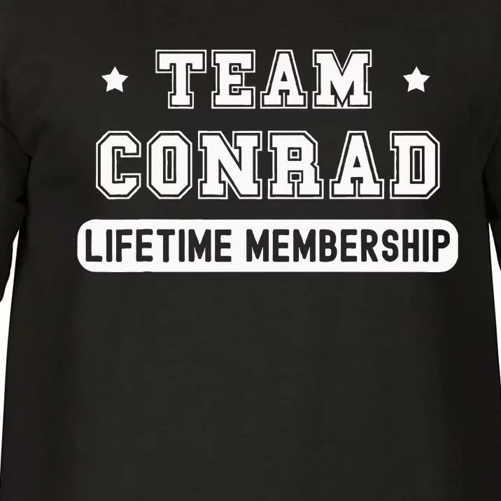 Team Conrad Lifetime Membership Funny Family Last Name Comfort Colors T-Shirt