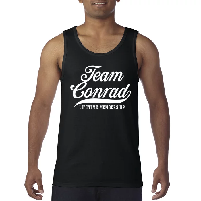 Team Conrad Lifetime Membership Family Surname Last Name Tank Top