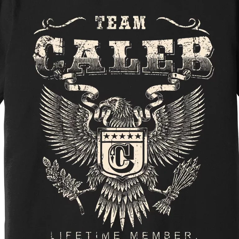 Team Caleb Lifetime Member Caleb Name Premium T-Shirt