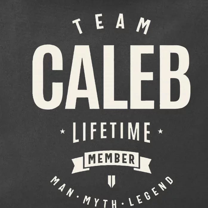 Team Caleb Lifetime Member Zip Tote Bag