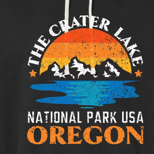 The Crater Lake National Park Usa Oregon America Garment-Dyed Fleece Hoodie