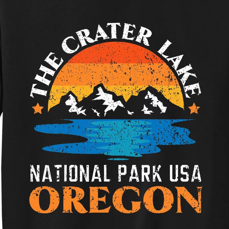 The Crater Lake National Park Usa Oregon America Tall Sweatshirt