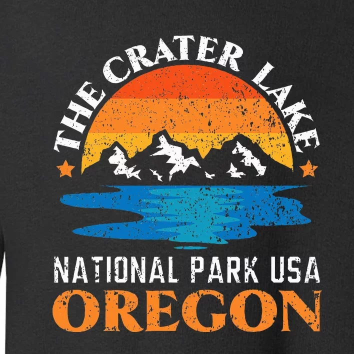 The Crater Lake National Park Usa Oregon America Toddler Sweatshirt