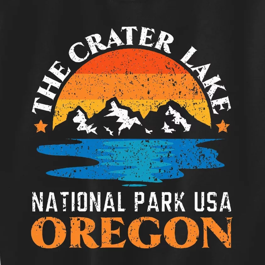 The Crater Lake National Park Usa Oregon America Kids Sweatshirt