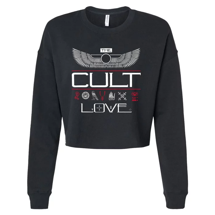 The Cult – Love Symbols Cropped Pullover Crew