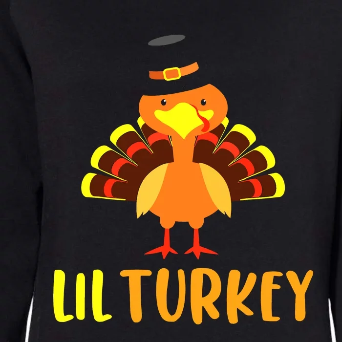 Thanksgiving Cute Lil Turkey Toddler Boys Thanksgiving Womens California Wash Sweatshirt