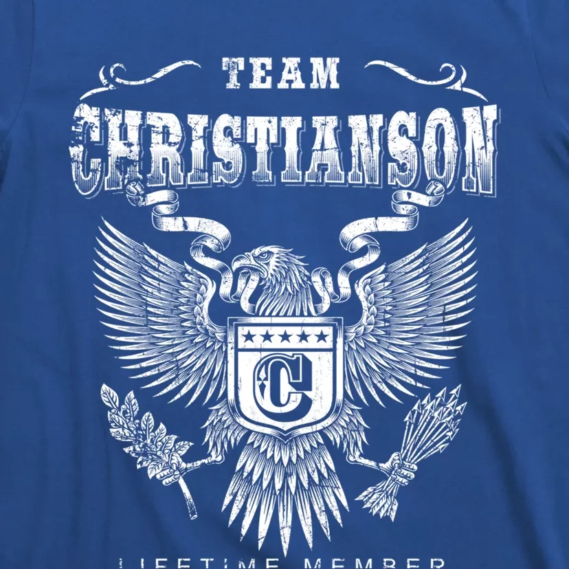 Team Christianson Lifetime Member Last Name Gift T-Shirt