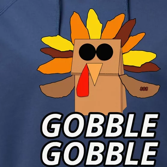 Thanksgiving Cute Lil Turkey  Thanksgiving Performance Fleece Hoodie