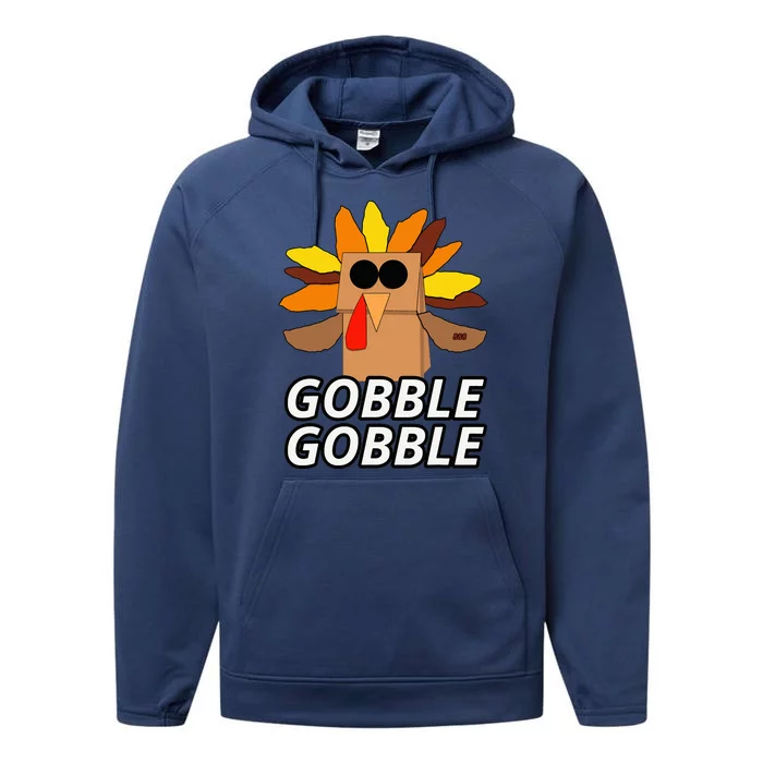 Thanksgiving Cute Lil Turkey  Thanksgiving Performance Fleece Hoodie