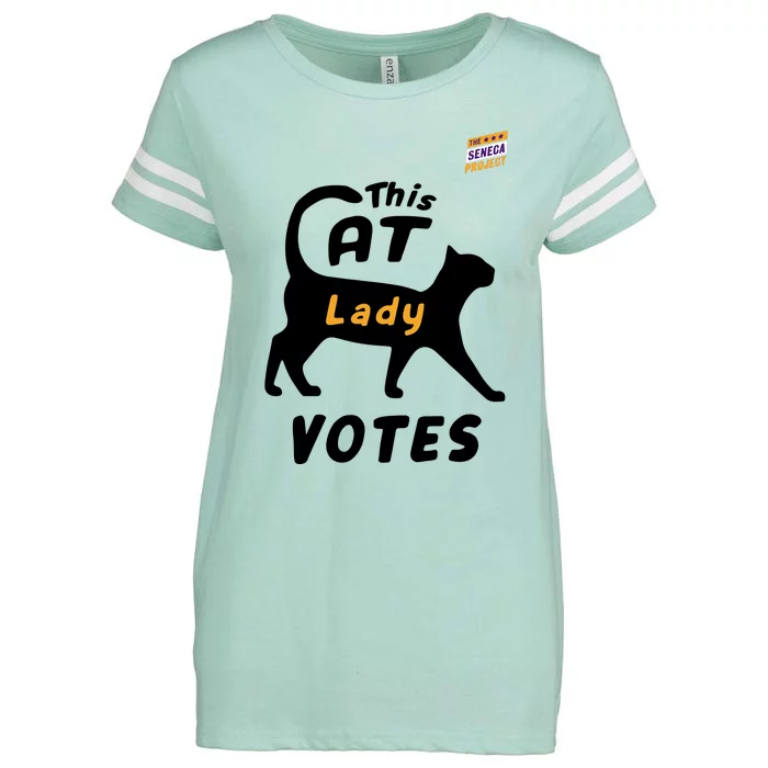 This Cat Lady Votes Enza Ladies Jersey Football T-Shirt