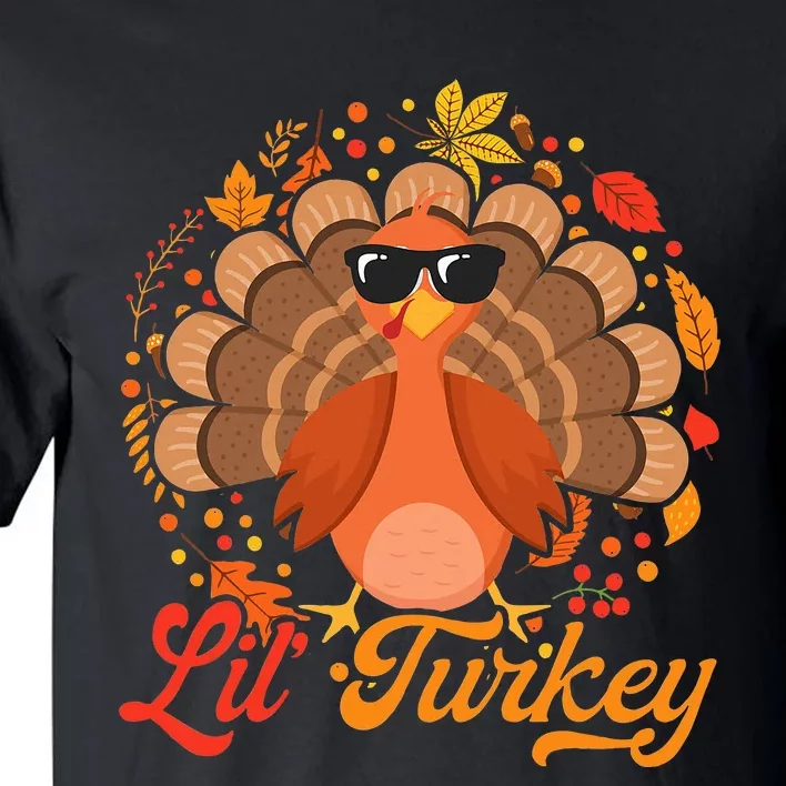 Thanksgiving  Cute Lil Turkey Thanksgiving Tall T-Shirt