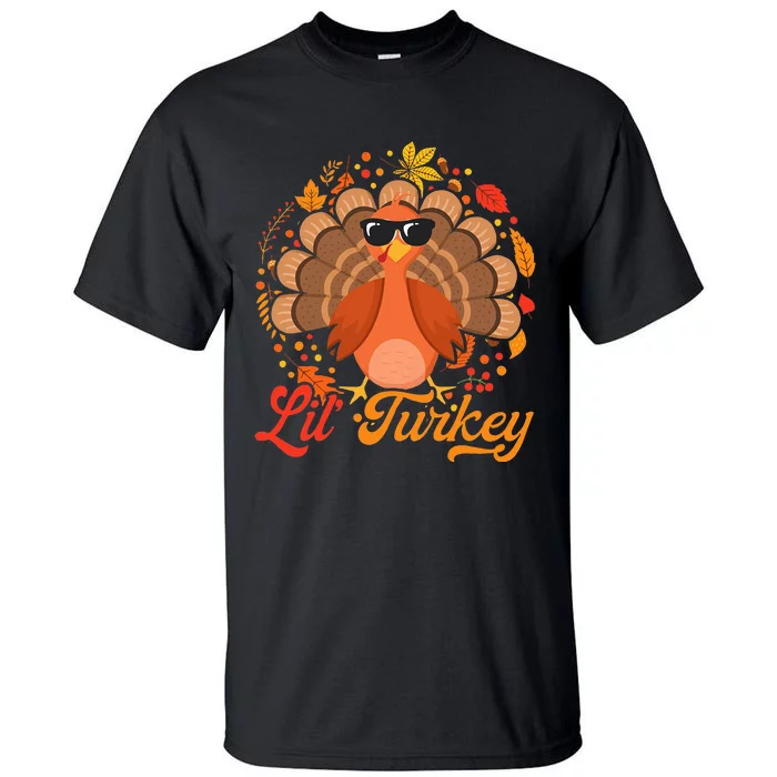 Thanksgiving  Cute Lil Turkey Thanksgiving Tall T-Shirt