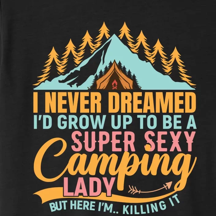 Typography Camping Lover T ChromaSoft Performance T-Shirt