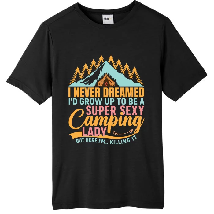 Typography Camping Lover T ChromaSoft Performance T-Shirt