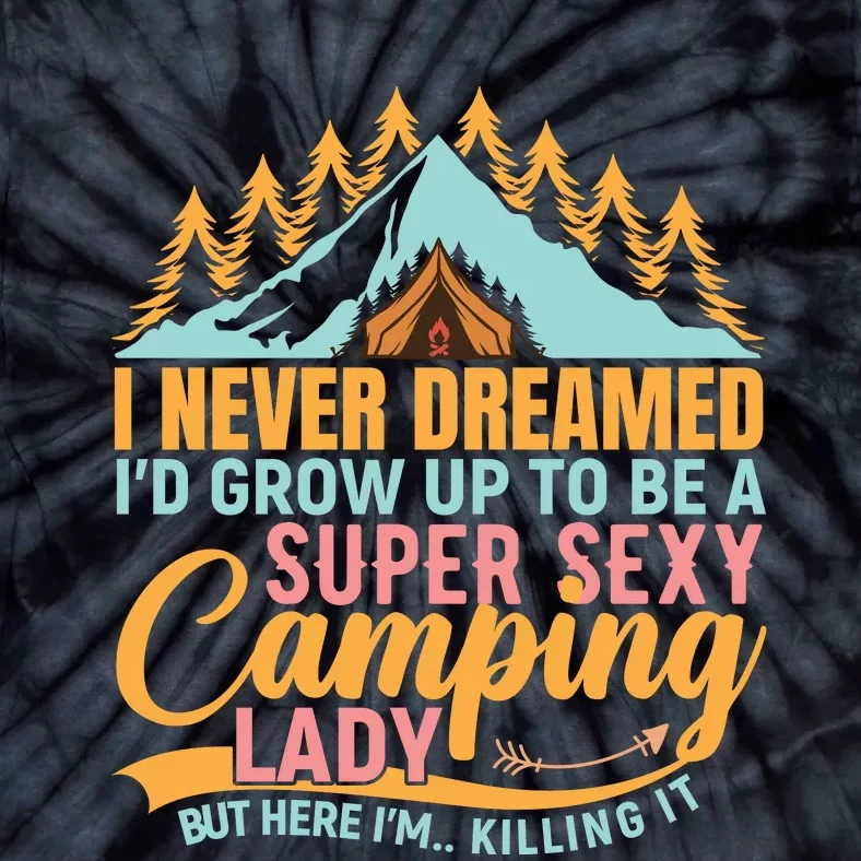 Typography Camping Lover T Tie-Dye T-Shirt