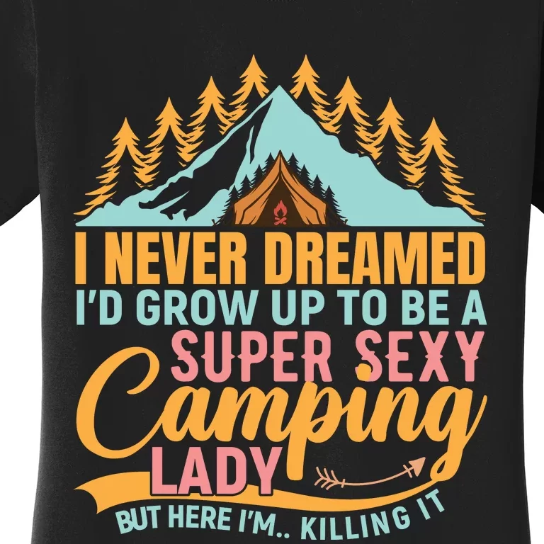 Typography Camping Lover T Women's T-Shirt