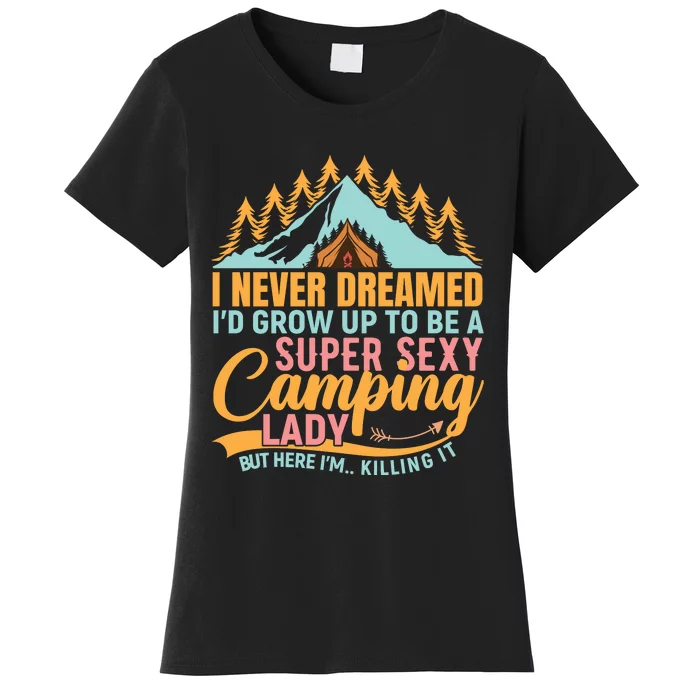 Typography Camping Lover T Women's T-Shirt