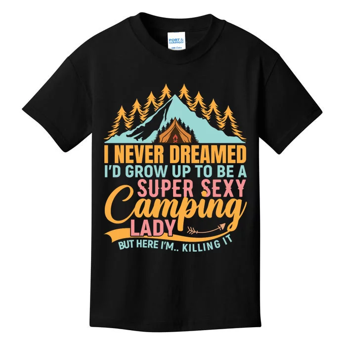 Typography Camping Lover T Kids T-Shirt