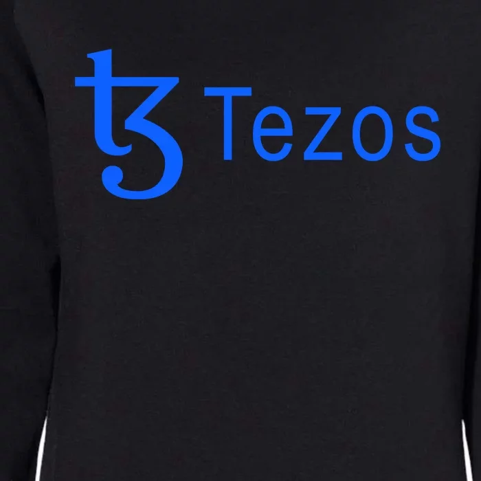 Tezos Cryptocurrency Logo Womens California Wash Sweatshirt