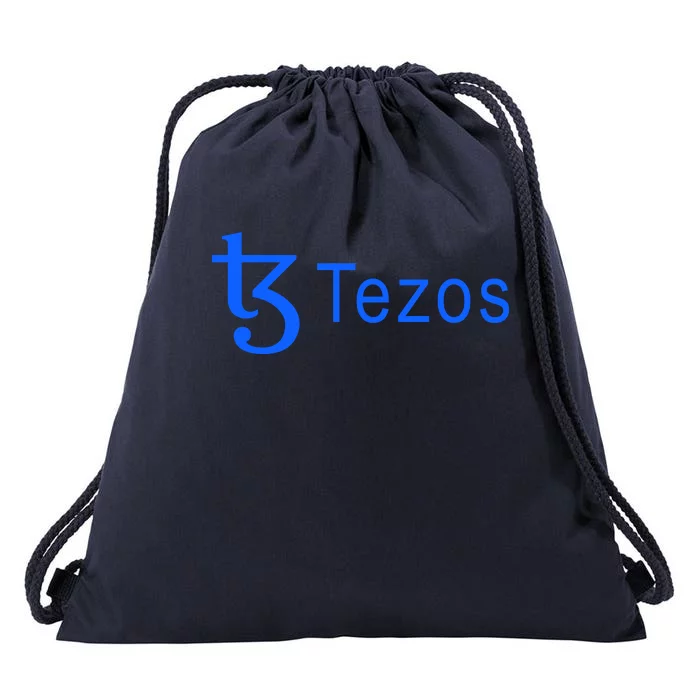 Tezos Cryptocurrency Logo Drawstring Bag