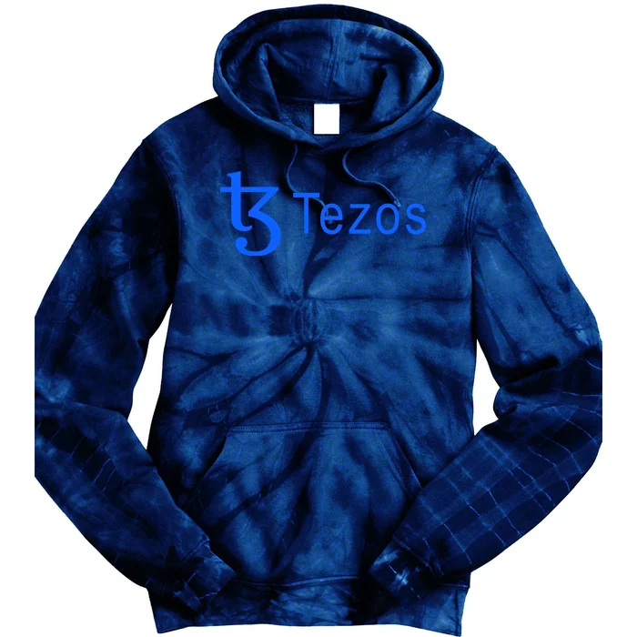 Tezos Cryptocurrency Logo Tie Dye Hoodie