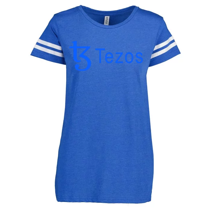 Tezos Cryptocurrency Logo Enza Ladies Jersey Football T-Shirt