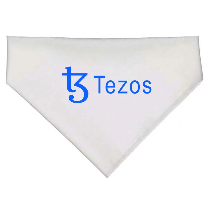 Tezos Cryptocurrency Logo USA-Made Doggie Bandana