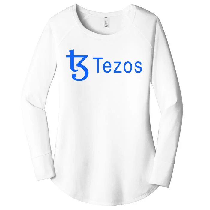 Tezos Cryptocurrency Logo Women's Perfect Tri Tunic Long Sleeve Shirt