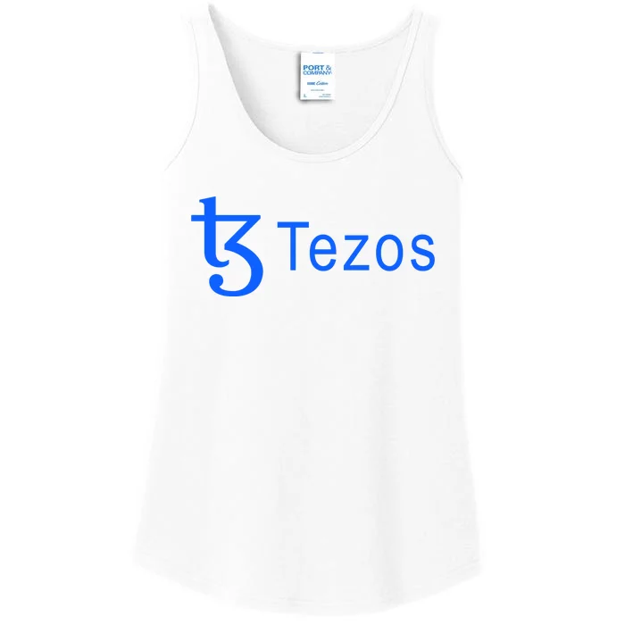 Tezos Cryptocurrency Logo Ladies Essential Tank