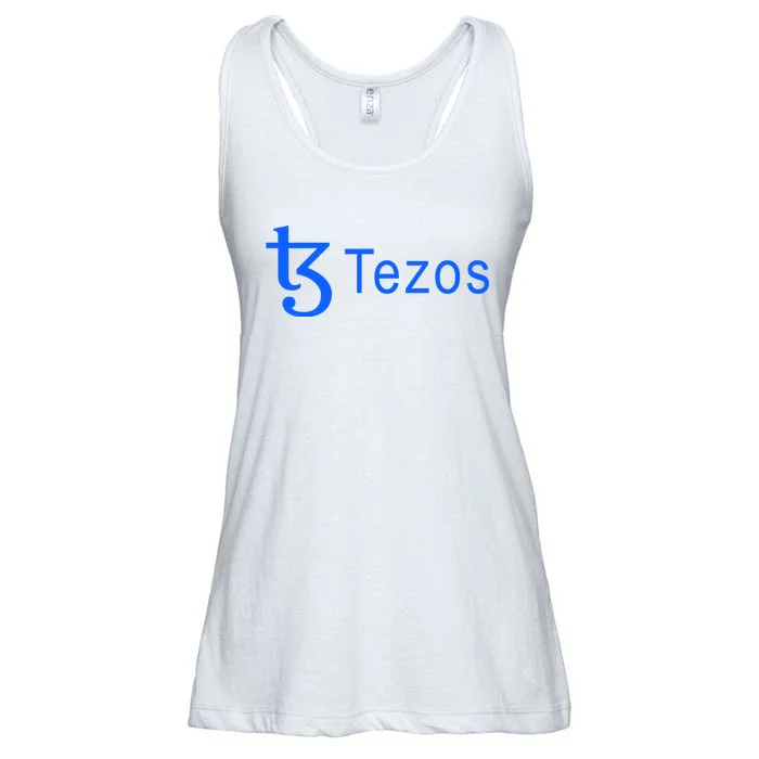 Tezos Cryptocurrency Logo Ladies Essential Flowy Tank